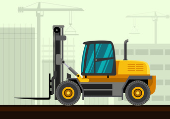 Heavy forklift industrial crane