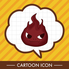 monster cartoon theme elements vector,eps