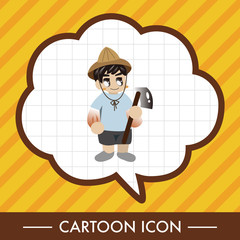 people theme farmer elements