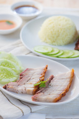 Crispy roasted pork belly