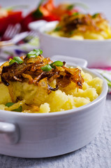 Homemade mashed potatoes