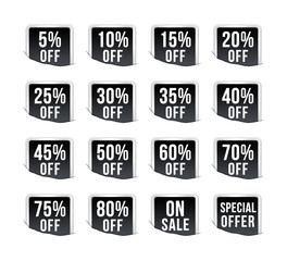 discount labels black pack 03