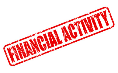 FINANCIAL ACTIVITY RED STAMP TEXT