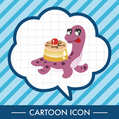 dinosaur cartoon theme elements vector,eps