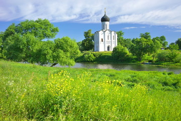Church of the Intercession on the Nerl. Russia, the village Bogolyubovo.