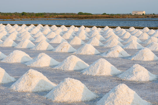 Salt manufacturing at Samut Sakorn province Thailand.