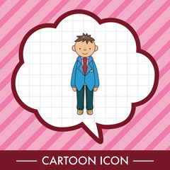 boy man cartoon theme elements vector,eps