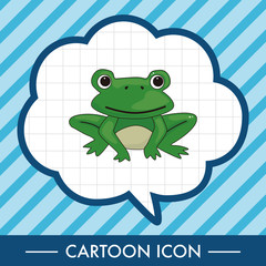 animal frog cartoon theme elements