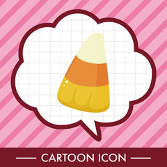 Halloween candy theme elements