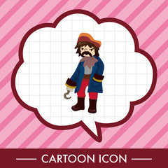 Fototapeta premium pirate theme elements