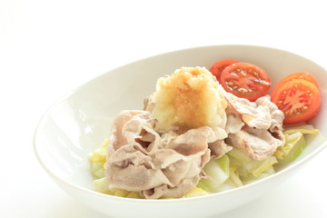 Japanese food, Reishabu pork salad