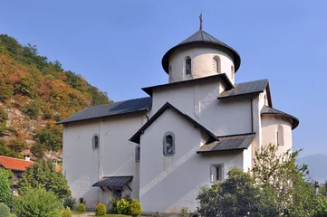 Printed kitchen splashbacks Monument Moraca monastery is located in the valley of the Moraca river in Central Montenegro. Is one of the most significant Serbian Orthodox monument of the middle Ages in the Balkans