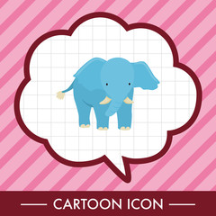 animal elephant cartoon theme elements