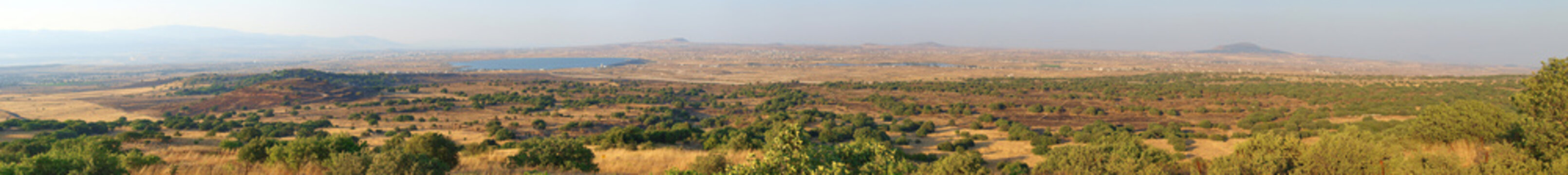 View on the territory of Syria from the Golan Heights