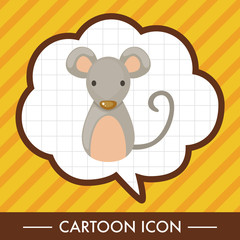 Chinese Zodiac rat theme elements