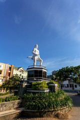 Obraz premium indian warrior statue in Manado