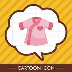 Baby clothes theme elements
