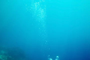 Door stickers Turquoise Texture sea water underwater