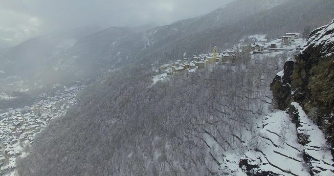 Aerial 4k - Valmalenco (IT) - Chiesa Valmalenco/Primolo- Part 2 