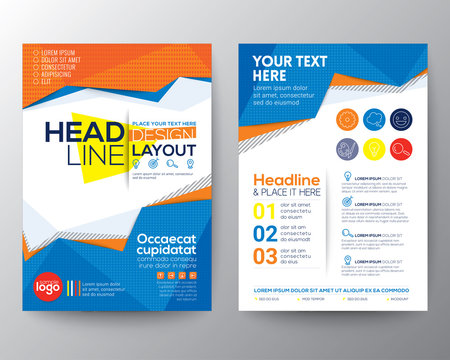 Abstract low polygon triangle shape Poster Brochure Flyer design layout