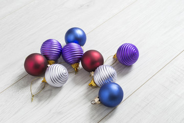 Colorful christmas balls