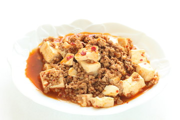 Chinese food, Mapo tofu mince pork spicy