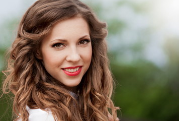 Tanya. Face green background!