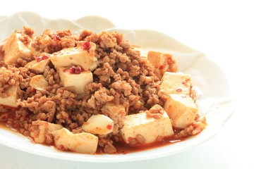 Chinese food, Mapo tofu mince pork spicy