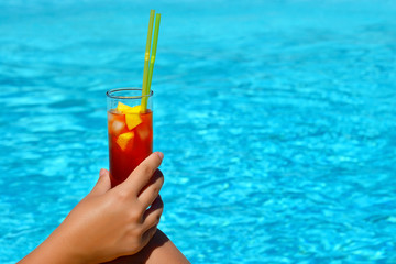 Female beauty enjoying her summer vacation