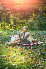 Pretty girl on picnic