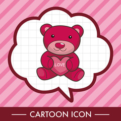 present bear theme elements