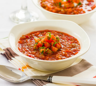 Borscht, a typical soup from Eastern Europe