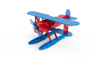 Toy airplane isolated on white background © vahekatrjyan