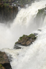 waterfall Iguacu Falls in Brazil and Argentina