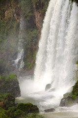 waterfall Iguacu Falls in Brazil and Argentina