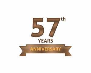 57 Years Anniversary Logo