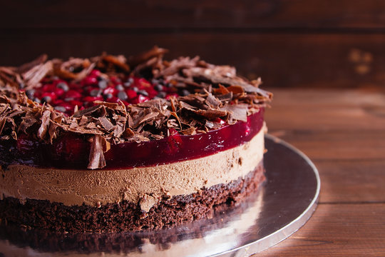 Chocolate and cherry cake