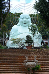  Big Happy Buddha, Linh An Pagoda. Dalat. Vietnam