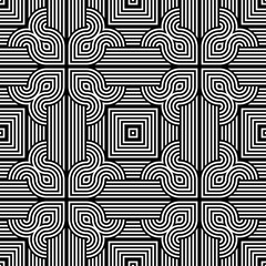 Design seamless monochrome geometric pattern