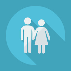 stick figure man woman couple