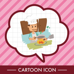 people theme cook elements vector,eps