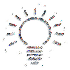 people  shape  light idea  icon