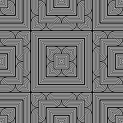 Design seamless monochrome geometric pattern