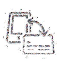 people shape  smartphone icon