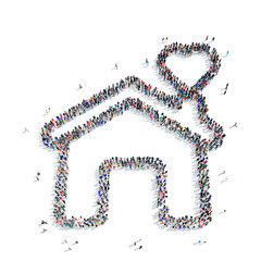  people  house   heart icon