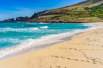 Sandy Beach Spain Island Cala Mesquida Majorca