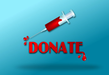 Blood donation illustration