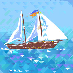 Sailboat Love And Romantic