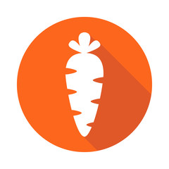 Морковь плоская иконка. Плоский дизайн морковь. 