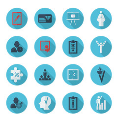assembly in  flat style icons the theme business